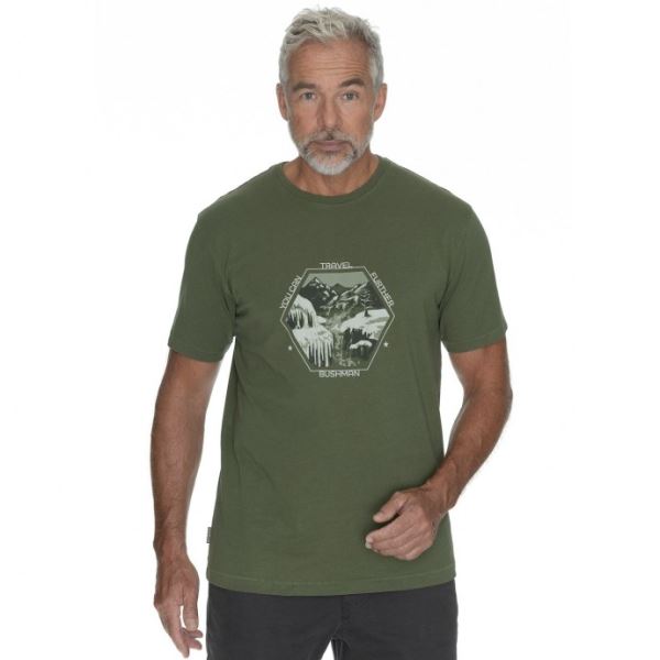 Pánské tričko BUSHMAN COLORADO tmavě zelená