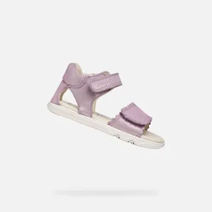Dívčí barefoot sandály Geox Sandal Steppieup růžová Dívčí barefoot sandály Geox Sandal Steppieup růžová