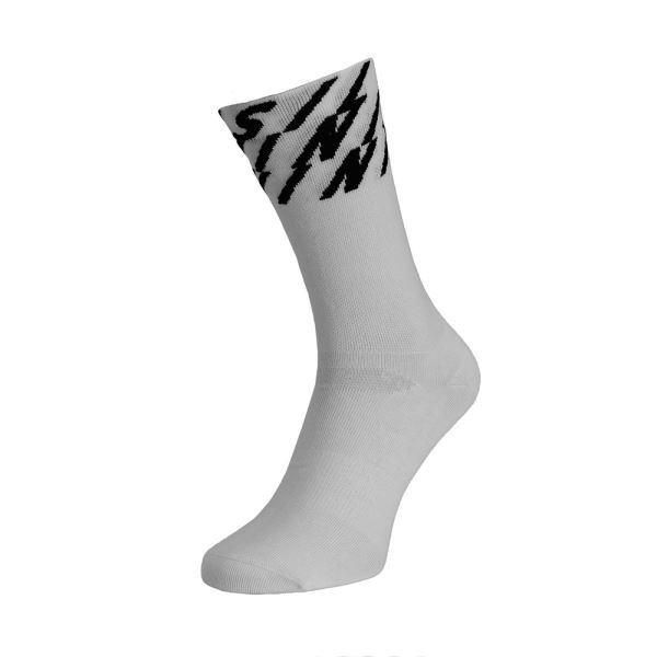 Unisex cyklo ponožky Silvini Oglio bílá/černá