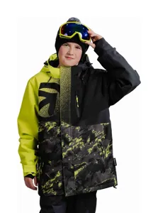 Dětská SNB & SKI bunda Meatfly Bangito černá/limetková Dětská SNB & SKI bunda Meatfly Bangito černá/limetková