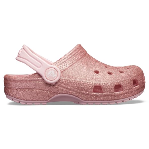 Dětské boty Crocs CLASSIC GLITTER růžová