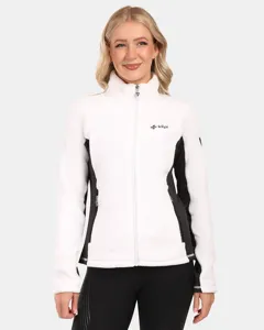 Dámská chlupatá fleecová mikina Kilpi SKATHI-W bílá Dámská chlupatá fleecová mikina Kilpi SKATHI-W bílá