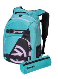 Batoh Meatfly Exile + PENÁL ZDARMA tmavě tyrkysová/fialová Batoh Meatfly Exile + PENÁL ZDARMA tmavě tyrkysová/fialová