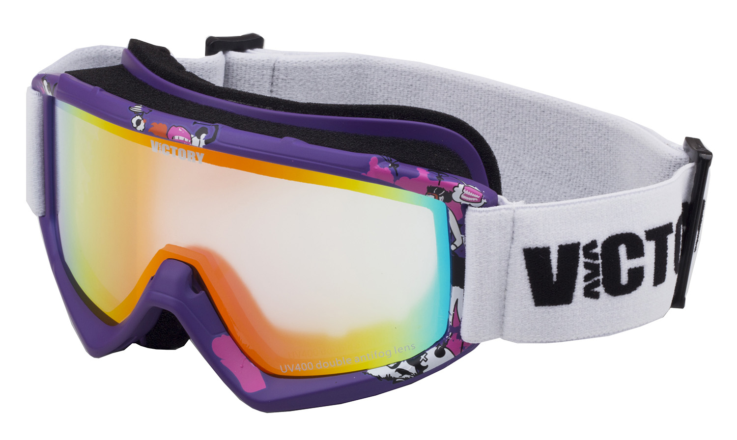 Levně Dětské lyžařské brýle victory spv 630 junior fialová