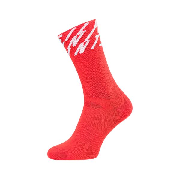 Unisex cyklo ponožky Silvini Oglio červená/bílá