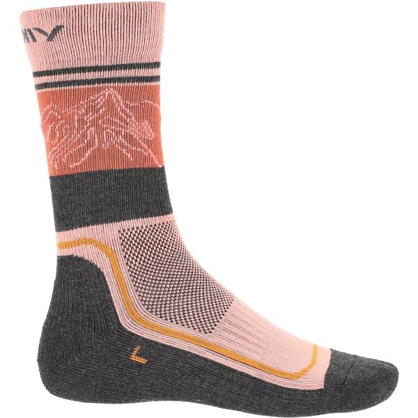 Sportovní ponožky Viking Boosocks Heavy Lady růžová/šedá