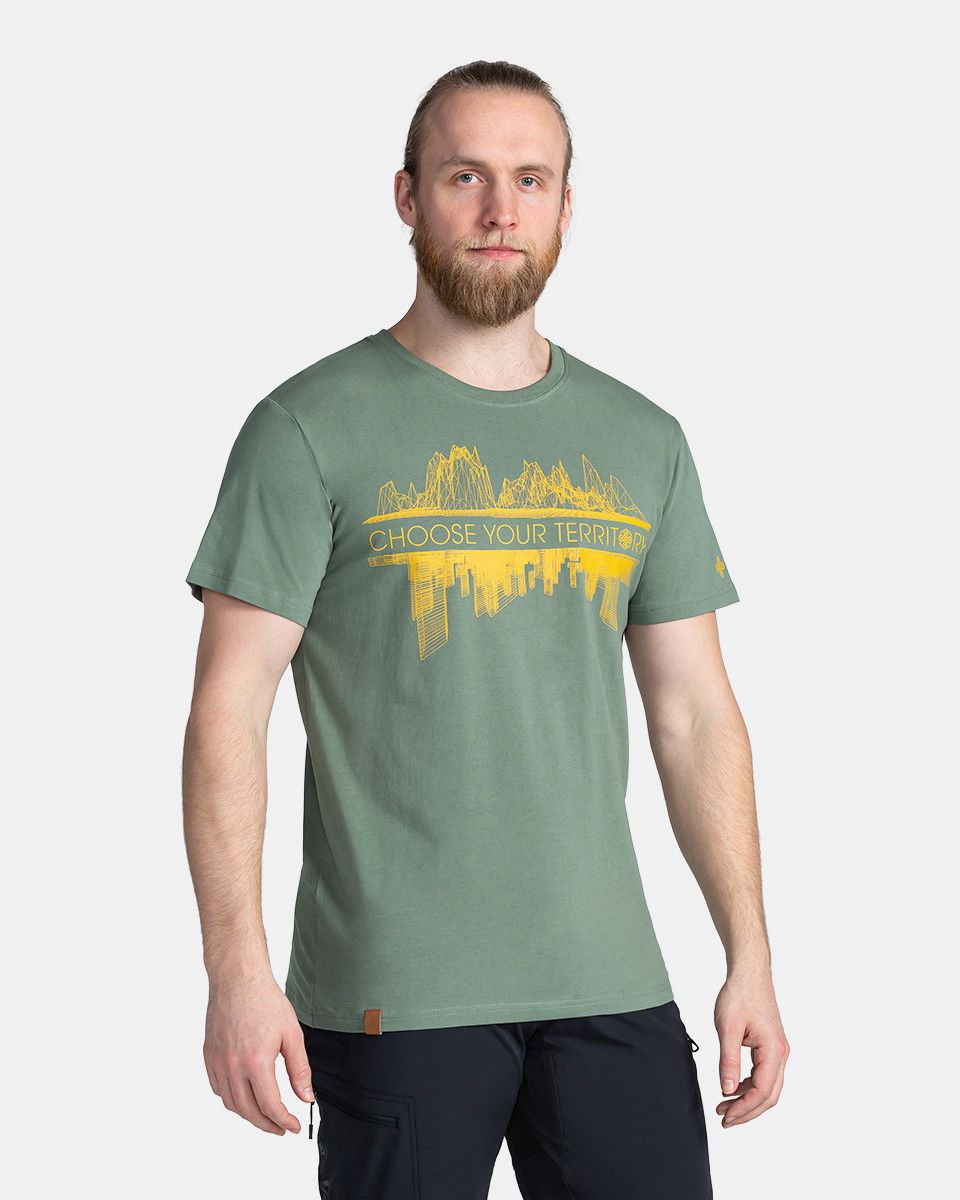 Pánské bavlněné triko kilpi choose-m tmavě zelená 3xl