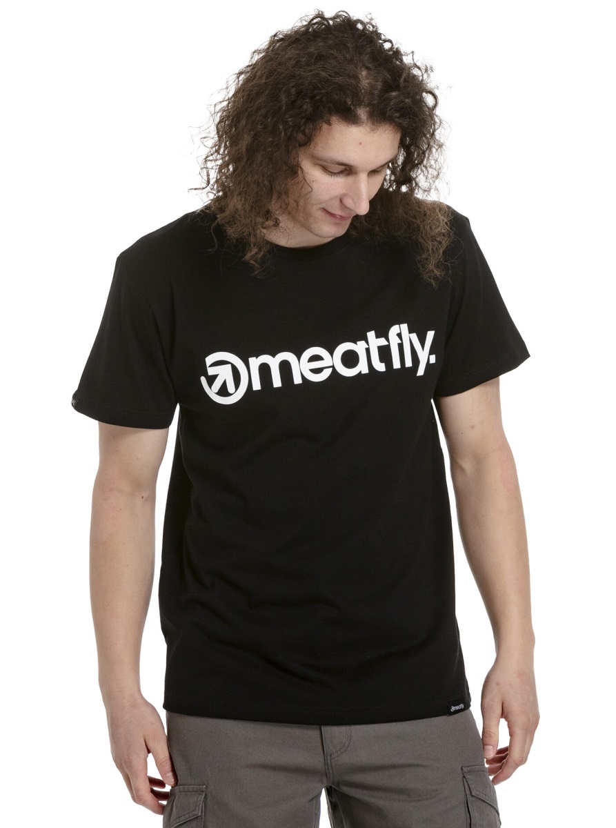 Pánské tričko meatfly mf logo černá 3xl