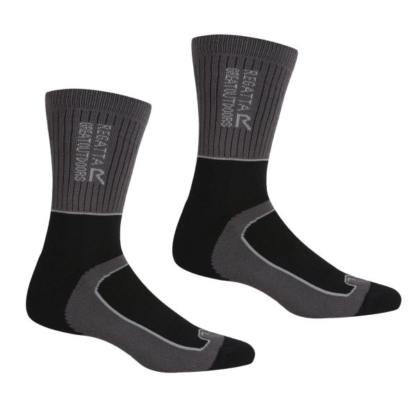 Pánské ponožky Regatta SAMARIS černá/šedá