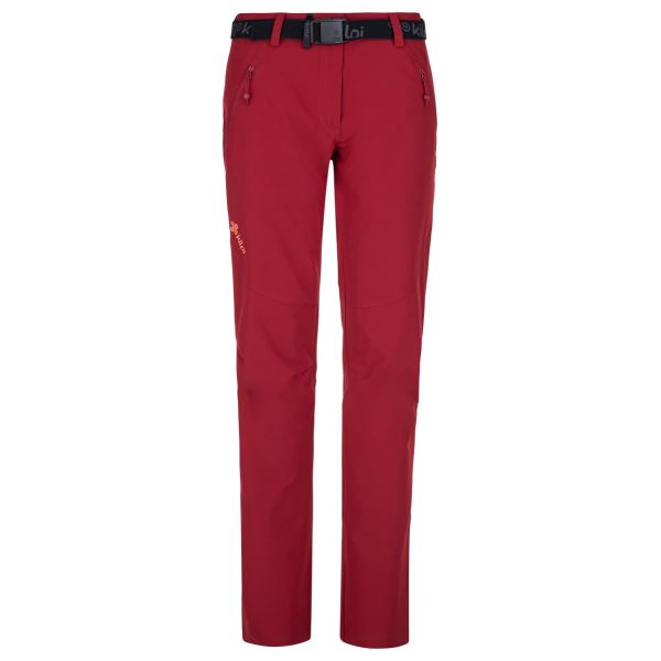 Dámské outdoorové kalhoty KILPI WANAKA-W tmavě červená