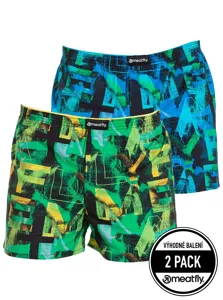 Pánské trenýrky Meatfly Agostino Substance modrá/zelená Pánské trenýrky Meatfly Agostino Substance modrá/zelená