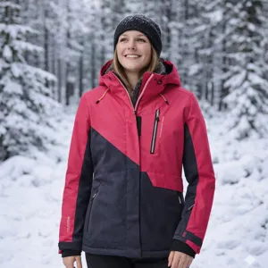 Dámská zimní bunda Killtec 15 růžová/tmavě modrá Dámská zimní bunda Killtec 15 růžová/tmavě modrá