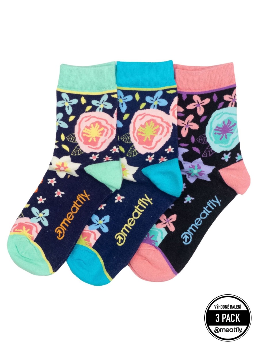 Unisex ponožky meatfly flowers s/m