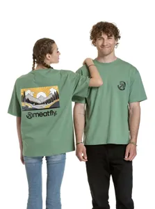 Unisex tričko Meatfly Cachuma zelená Unisex tričko Meatfly Cachuma zelená